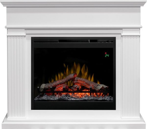 Деревянные каминокомплекты Dimplex Каминокомплект Adagio - Белый с очагом Symphony 26'' DF2624L-INT