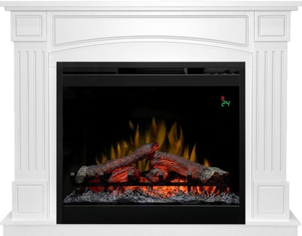 Деревянные каминокомплекты Dimplex Каминокомплект Boston - Белый с очагом Symphony 26'' DF2624L-INT
