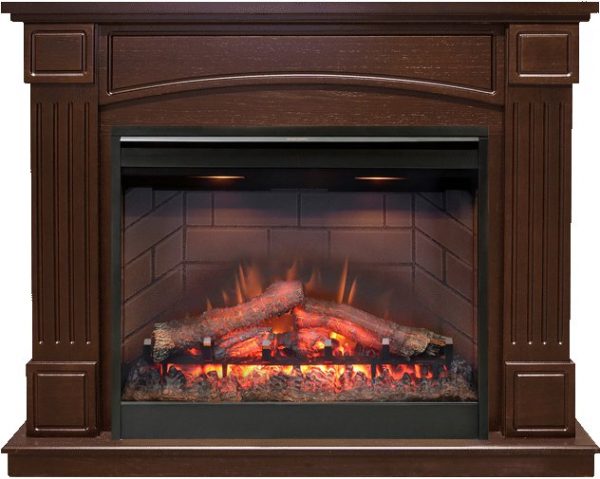 Деревянные каминокомплекты Dimplex Каминокомплект Boston - Темный дуб с очагом Symphony 26'' DF2608-INT