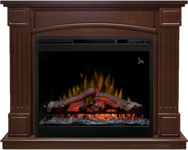 Деревянные каминокомплекты Dimplex Каминокомплект Boston - Темный дуб с очагом Symphony 26'' DF2624L-INT