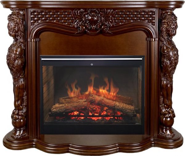 Деревянные каминокомплекты Dimplex Каминокомплект Castle - Темный дуб с очагом Symphony 30'' DF3020-INT