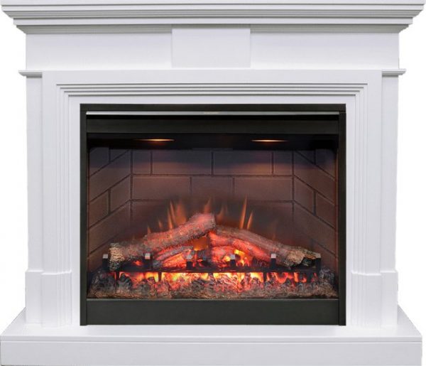 Деревянные каминокомплекты Dimplex Каминокомплект Coventry - Белый с очагом Symphony 26'' DF2608-INT
