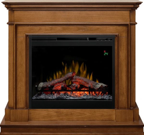 Деревянные каминокомплекты Dimplex Каминокомплект Newport - Орех с очагом Symphony 26'' DF2624L-INT