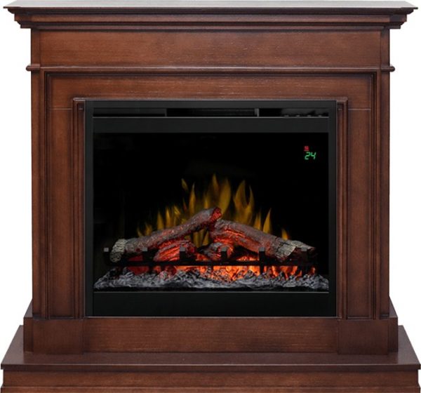 Деревянные каминокомплекты Dimplex Каминокомплект Newport - Темный дуб с очагом Symphony 26'' DF2624L-INT