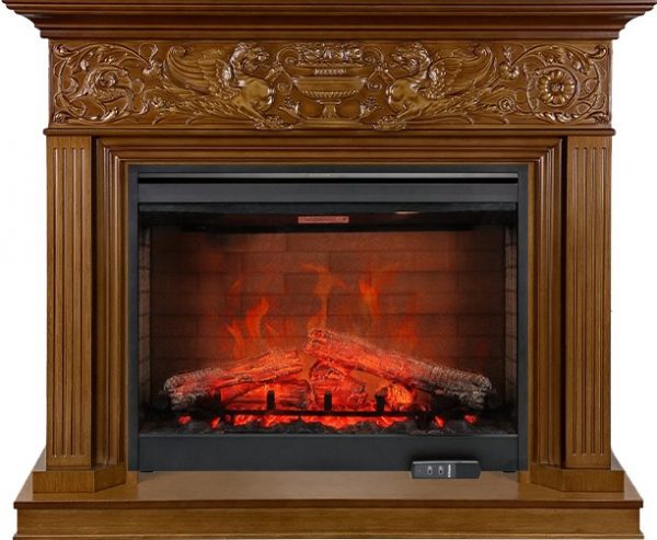 Деревянные каминокомплекты Dimplex Каминокомплект Palace - Орех с очагом Symphony 30'' DF3020-EU