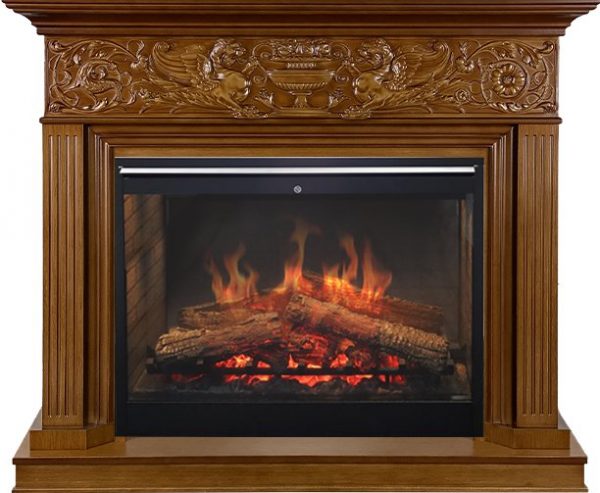 Деревянные каминокомплекты Dimplex Каминокомплект Palace - Орех с очагом Symphony 30'' DF3020-INT