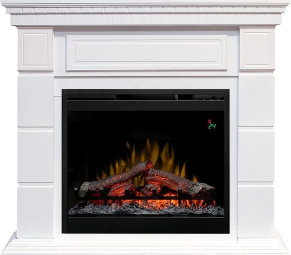 Деревянные каминокомплекты Dimplex Каминокомплект Portland - Белый с очагом Symphony 26'' DF2624L-INT