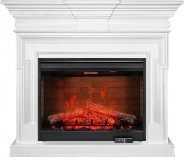 Деревянные каминокомплекты Dimplex Каминокомплект Torino - Белый с очагом Symphony 30'' DF3020-EU