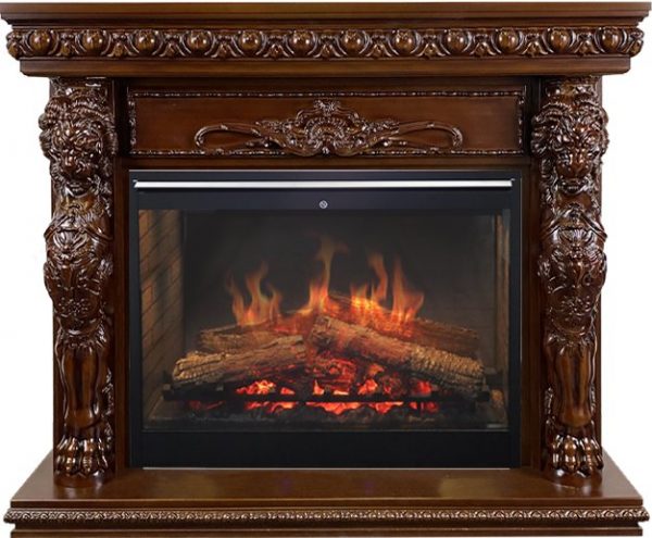 Деревянные каминокомплекты Dimplex Каминокомплект Windsor - Темный дуб с очагом Symphony 30'' DF3020-INT