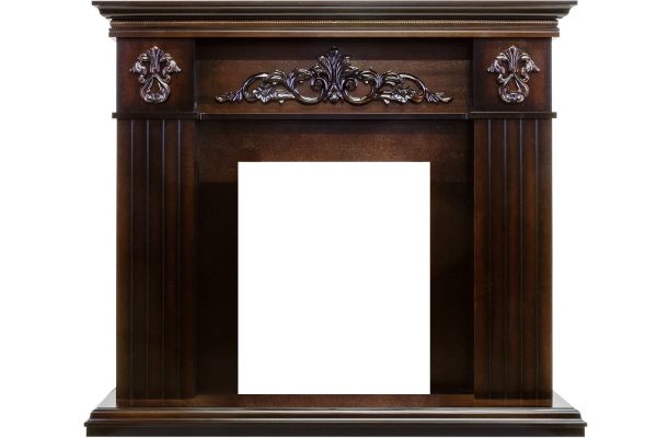 Деревянные каминокомплекты Dimplex Каминокомплект Provence - Коньяк с очагом Danville Antique Brass FB2 — изображение 2