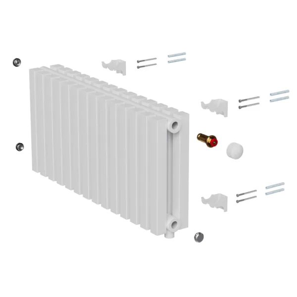 Дизайн-радиатор Royal Thermo Shift Q30 VC2030 - 32 секц. RAL9016 — изображение 5
