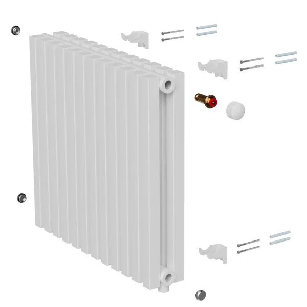 Дизайн-радиатор Royal Thermo Shift Q30 VC2050 - 08 секц. RAL9016 — изображение 5
