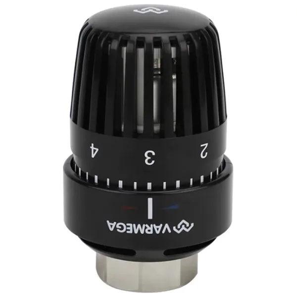 Головка термостатическая VARMEGA M30х1.5 выносной датчик ф14х84 черная VM11712 — изображение 2