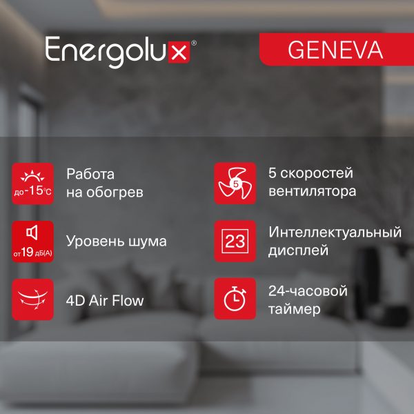 Инверторная сплит-система Energolux GENEVA SAS18G4-AI/SAU18G4-AI — изображение 6