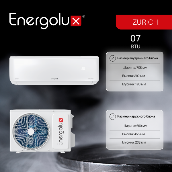 Инверторная сплит-система Energolux ZURICH SAS07Z5-AI/SAU07Z5-AI — изображение 6