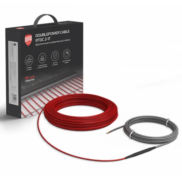 Кабель нагревательный Royal Thermo Doublepower Cable RTDC 2-17-300 (комплект) — изображение 2