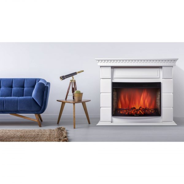 Каминокомплект: Очаг Electrolux Sphere Plus EFP/P-2720RLS с порталом Elegante 25 белый — изображение 4