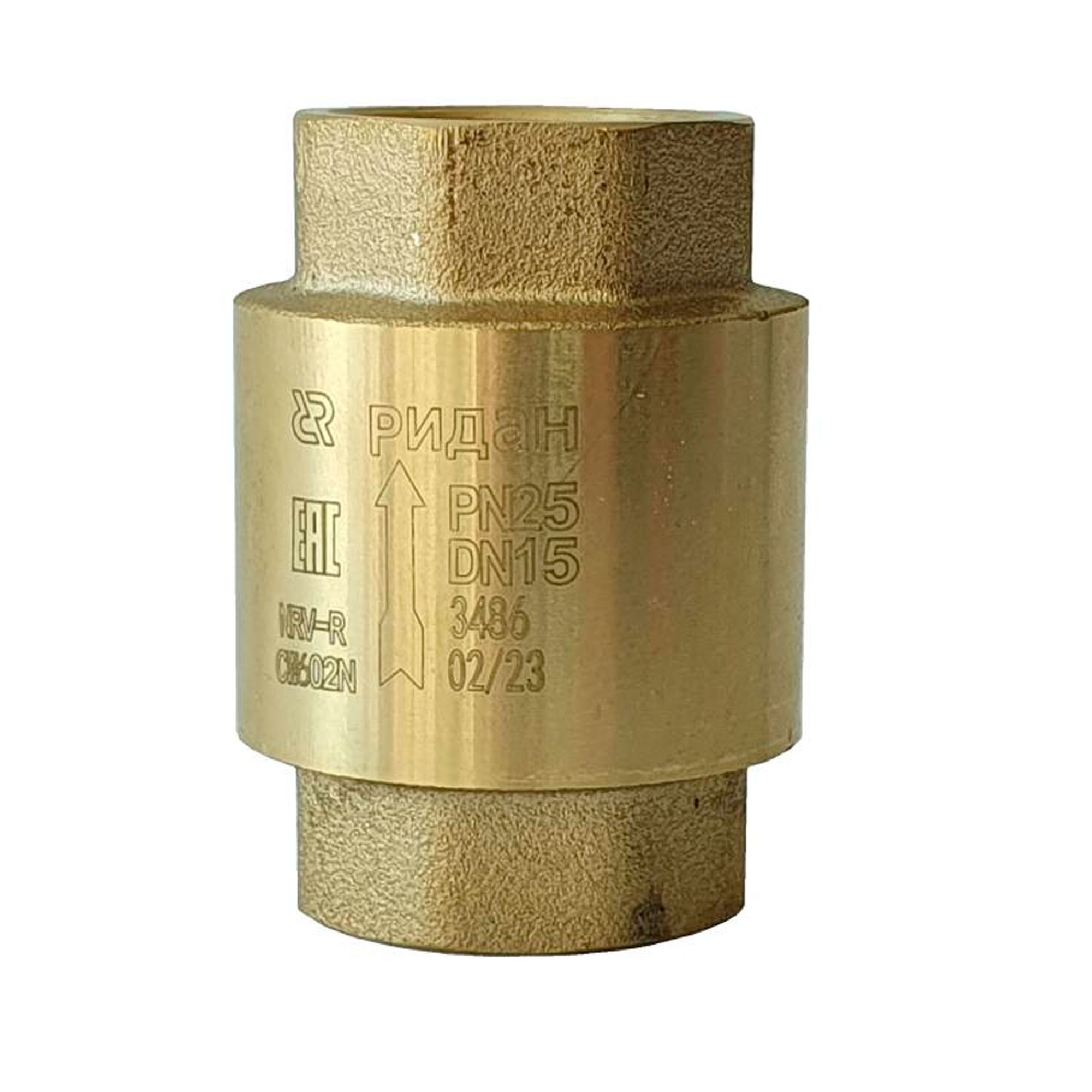 Клапан обратный РИДАН NRV-R PN25 DN25 (латунный