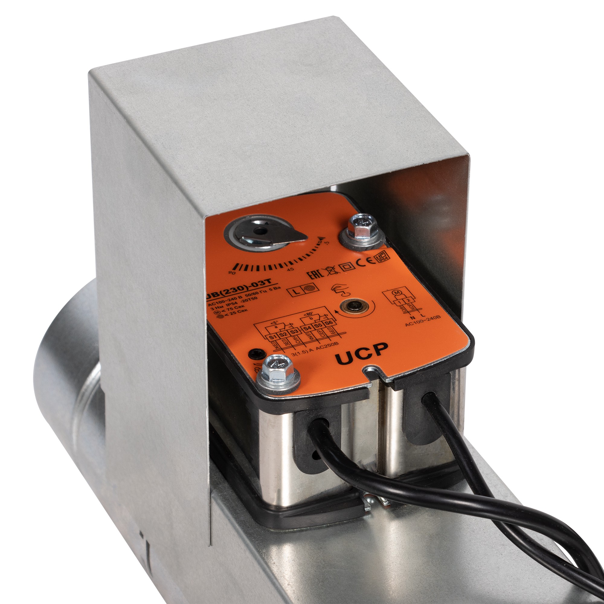 Клапан противопожарный SHUFT SHFDO-120-O-d800-MB230-0-0-0-0 — изображение 3