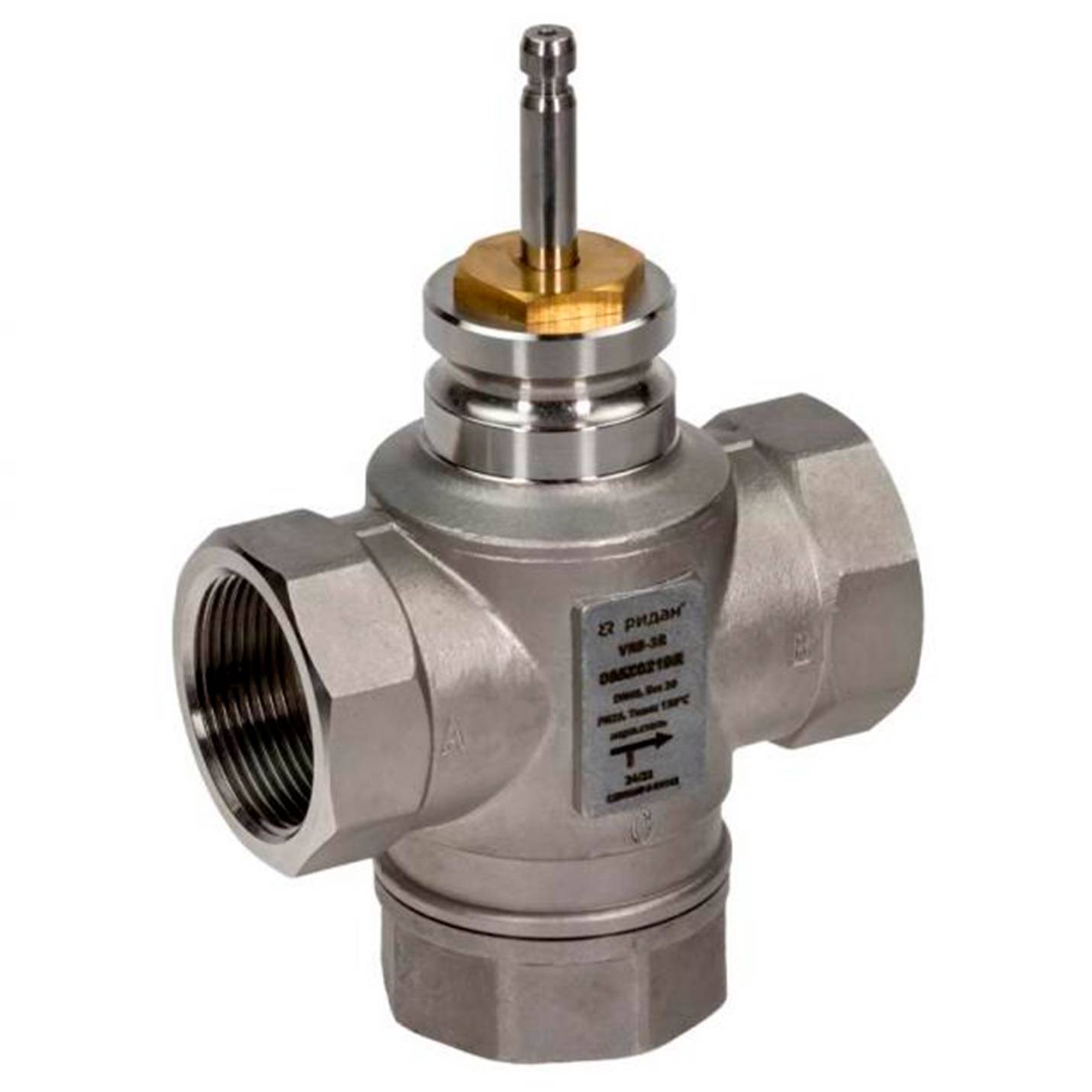 Клапан регулирующий РИДАН VRB-3R PN25 DN20 KVS6.3 Tmax130