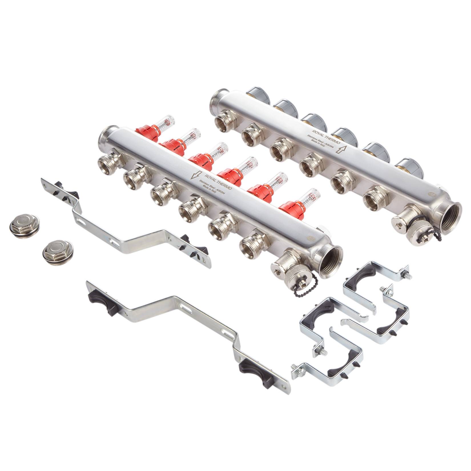 Коллектор нерж. в сборе с расходомерами 1quot; ВР-3/4quot; НР, 4 выхода — изображение 3