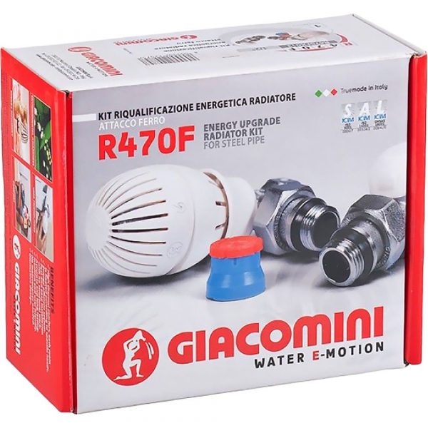 Комплект Giacomini подключения радиаторов термост. прямой DN15 PN10 R470FX013 — изображение 2