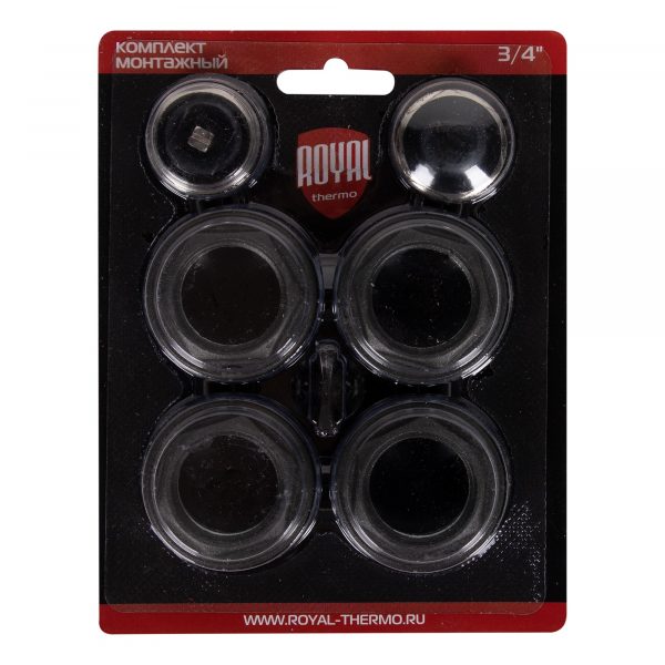 Комплект монтажный Royal Thermo 1”х 3/4quot; черный — изображение 7