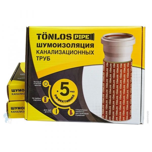 Комплект шумоизоляции TONLOS PIPE для канализационных труб D110мм