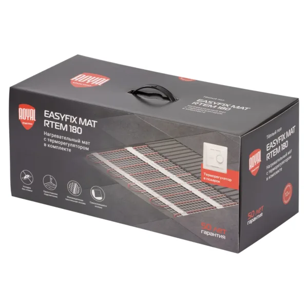 Комплект теплого пола Royal Thermo EasyFix Mat RTEM 2-180-12 с терморегулятором Basic — изображение 5
