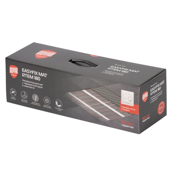 Комплект теплого пола Royal Thermo EasyFix Mat RTEM 2-180-3 с терморегулятором Basic — изображение 5