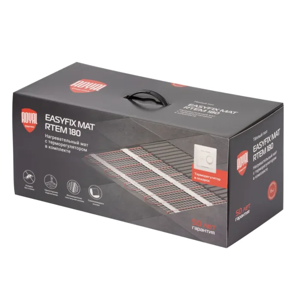 Комплект теплого пола Royal Thermo EasyFix Mat RTEM 2-180-6 с терморегулятором Basic — изображение 5