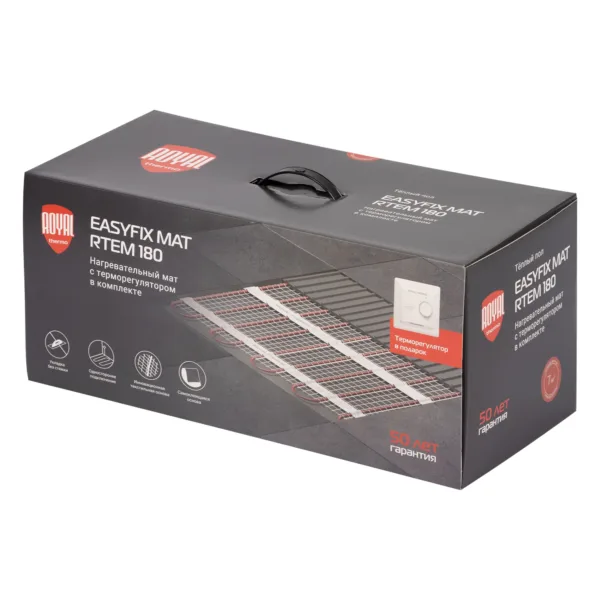 Комплект теплого пола Royal Thermo EasyFix Mat RTEM 2-180-7 с терморегулятором Basic — изображение 5