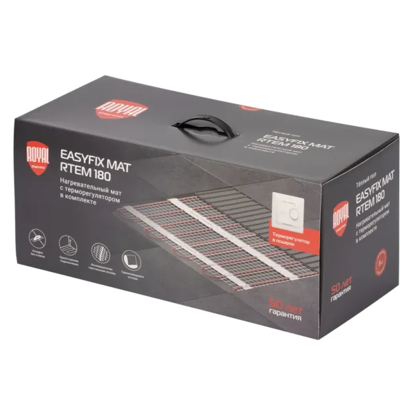 Комплект теплого пола Royal Thermo EasyFix Mat RTEM 2-180-8 с терморегулятором Basic — изображение 4
