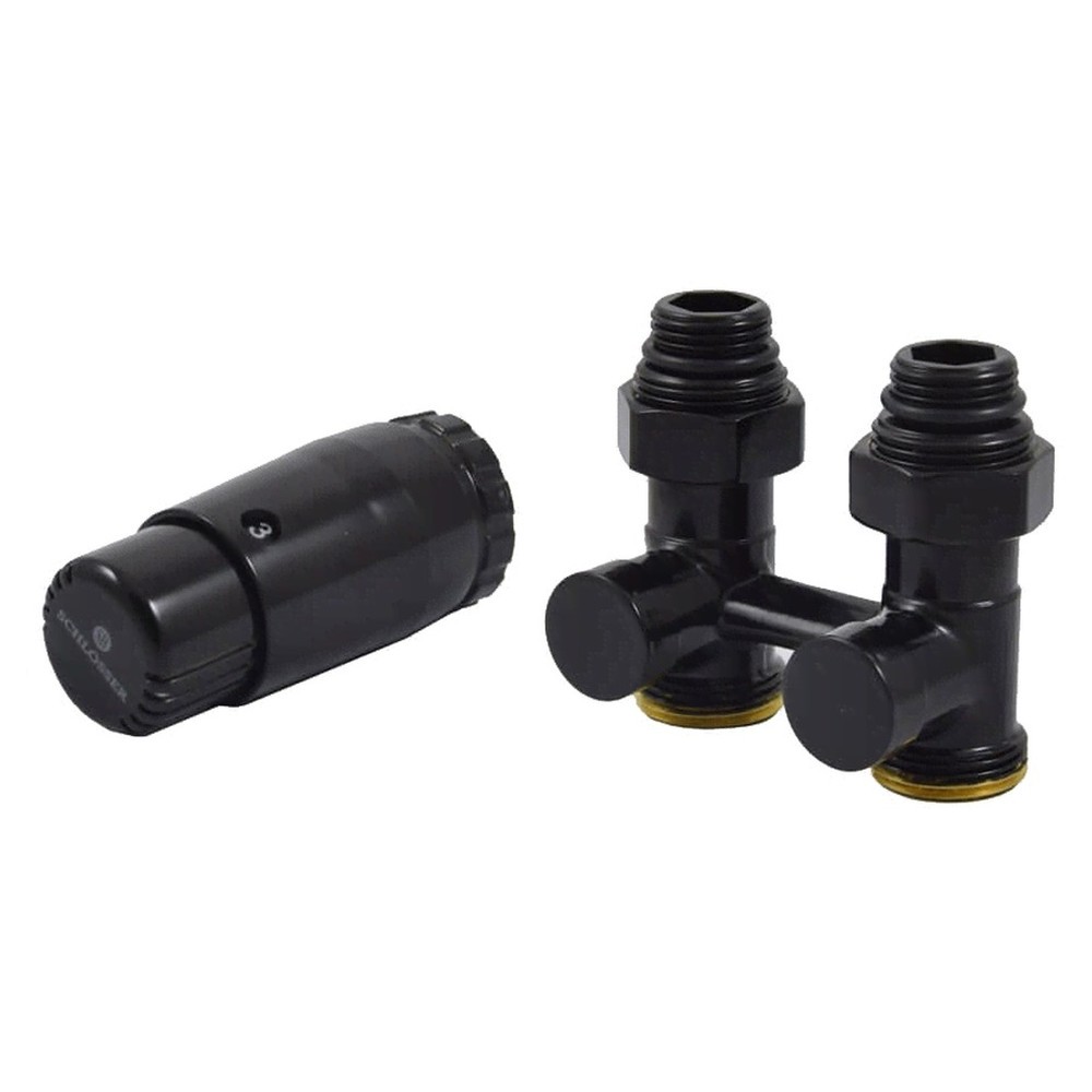 Комплект узла нижнего подкл SCHLOSSER прямой STANDARD 3/4quot; (Ral 9005) с термогол. М30х1