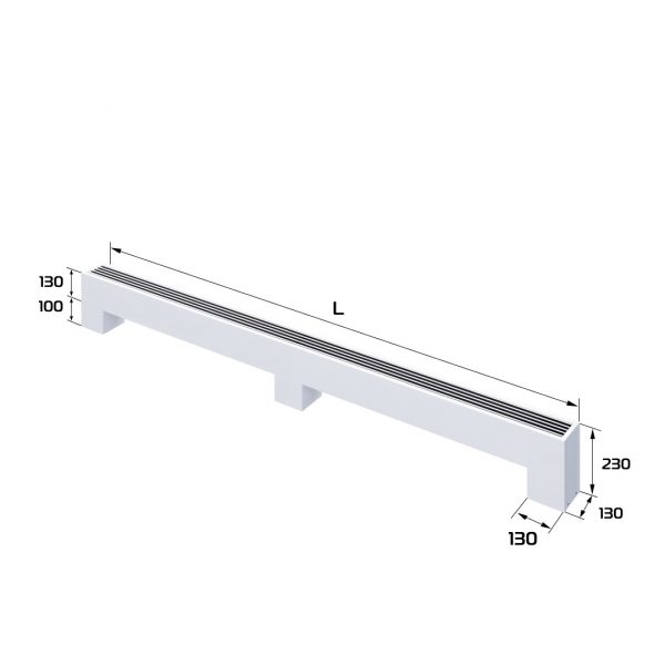 Конвектор напольный Royal Thermo STEP-130/130/2500-2-N-WT-LG-NA — изображение 2