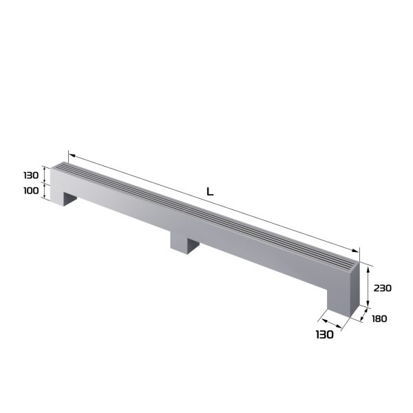 Конвектор напольный Royal Thermo STEP-130/130/2900-2-N-SS-LG-NA — изображение 2