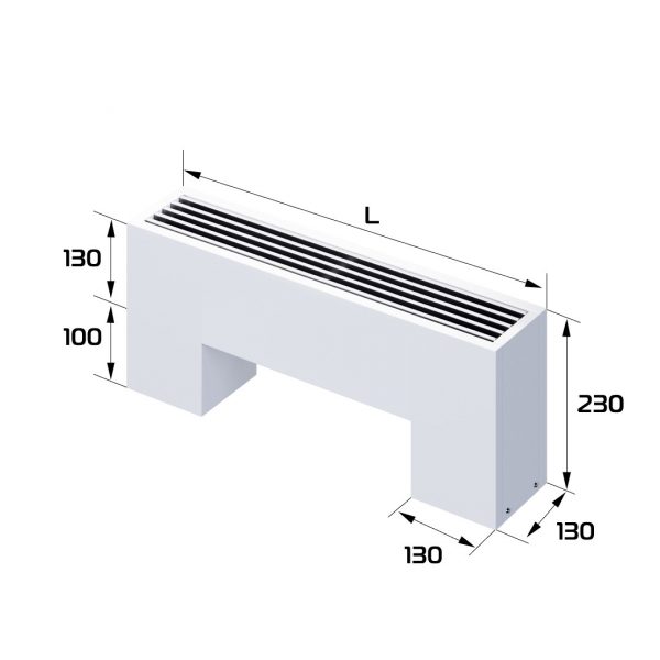 Конвектор напольный Royal Thermo STEP-130/130/500-2-N-WT-LG-NA — изображение 2