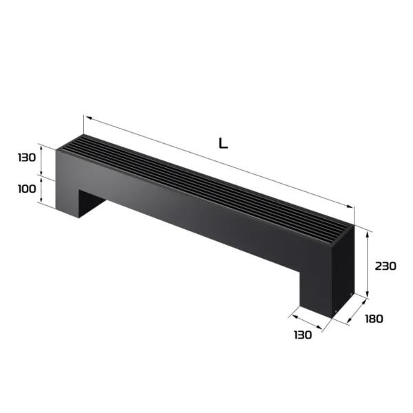 Конвектор напольный Royal Thermo STEP-130/180/1700-2-N-BL-LG-BL — изображение 2