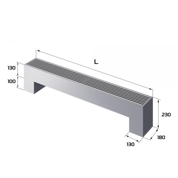 Конвектор напольный Royal Thermo STEP-130/180/1700-2-N-SS-LG-NA — изображение 2