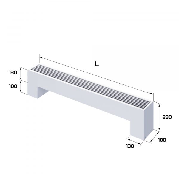 Конвектор напольный Royal Thermo STEP-130/180/1700-2-N-WT-LG-NA — изображение 2
