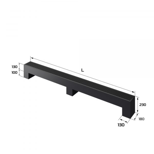 Конвектор напольный Royal Thermo STEP-130/180/2200-2-N-BL-LG-BL — изображение 2