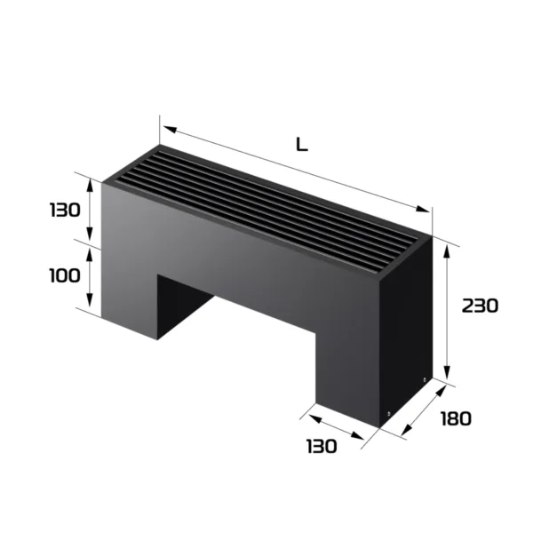 Конвектор напольный Royal Thermo STEP-130/180/500-2-N-BL-LG-BL — изображение 2