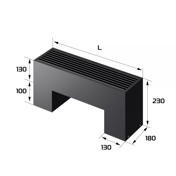 Конвектор напольный Royal Thermo STEP-130/180/600-2-N-BL-LG-BL — изображение 2