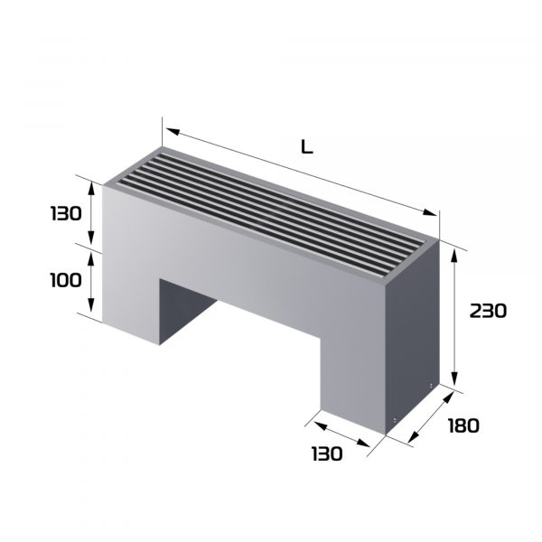 Конвектор напольный Royal Thermo STEP-130/180/600-2-N-SS-LG-NA — изображение 2