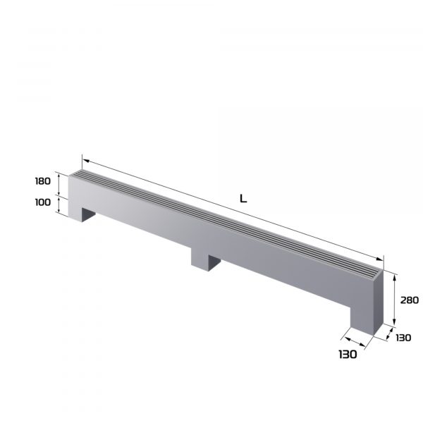 Конвектор напольный Royal Thermo STEP-180/130/2000-3-N-SS-LG-NA — изображение 2