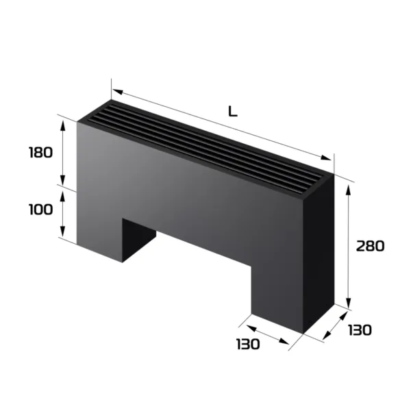 Конвектор напольный Royal Thermo STEP-180/130/500-3-N-BL-LG-BL — изображение 2