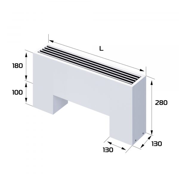 Конвектор напольный Royal Thermo STEP-180/130/600-3-N-WT-LG-NA — изображение 2
