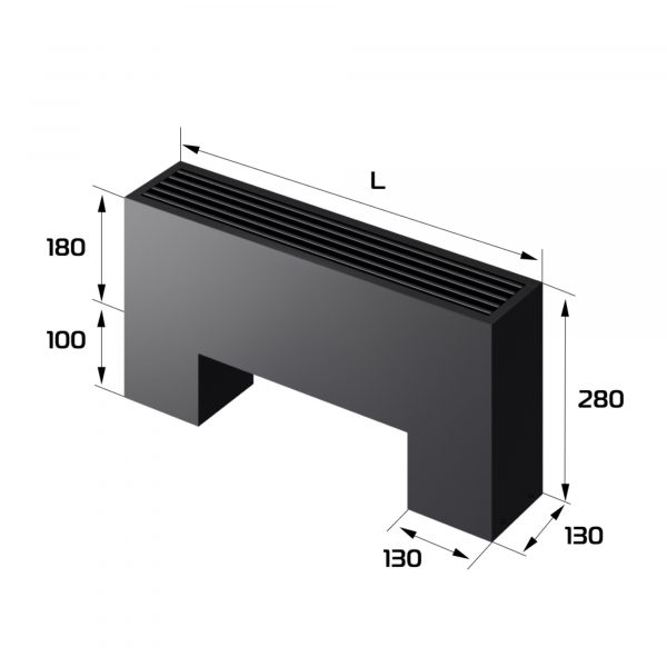 Конвектор напольный Royal Thermo STEP-180/130/700-3-N-BL-LG-BL — изображение 2