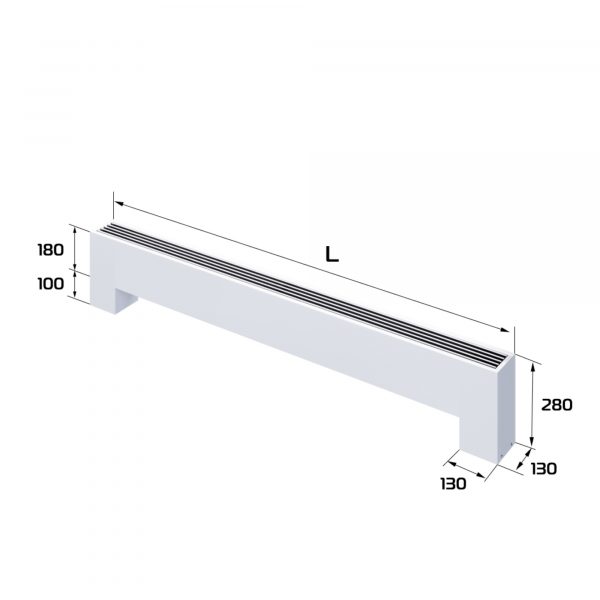 Конвектор напольный Royal Thermo STEP-180/130/800-3-N-WT-LG-NA — изображение 2