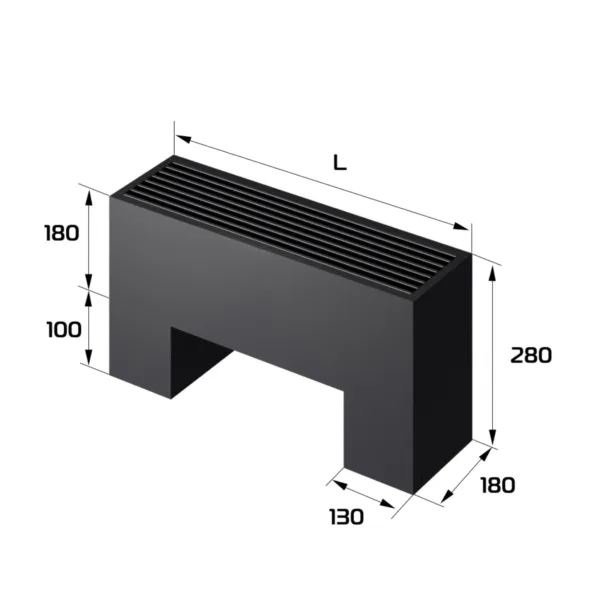 Конвектор напольный Royal Thermo STEP-180/180/500-3-N-BL-LG-BL — изображение 2